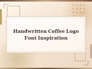 Handwritten Coffee Logo Font Inspiration